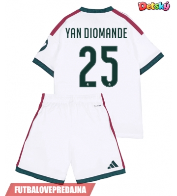 Lacne Dětský Futbalové dres Real Madrid Yan Diomande #25 2026-27 Krátky Rukáv - Domáci (+ trenírky)
